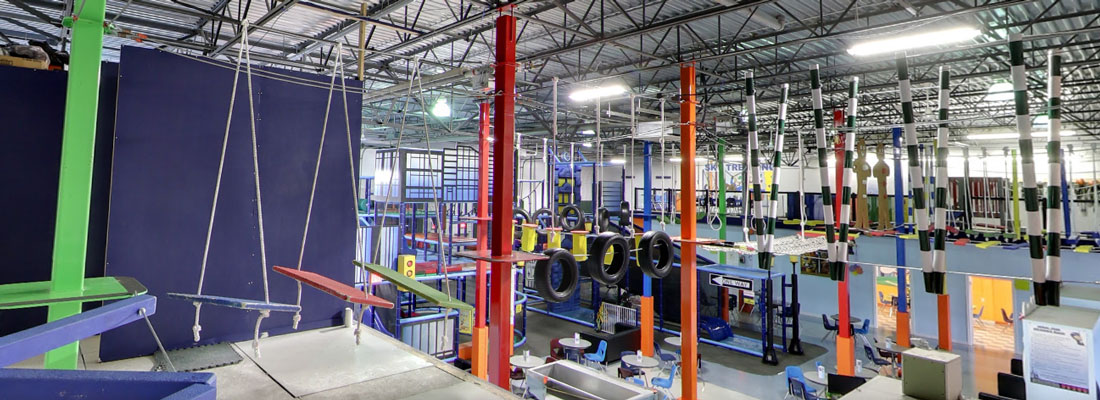 Sky Trekking indoor aerial ropes course